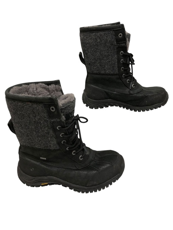 UGG | Shoes | Ugg Womens Adirondack Ii Wool Black Lace Up Fur